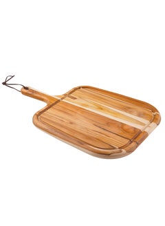 Buy Provence 40x27cm Teak Wood Steak Board with Handle with Mineral Oil Finish in UAE