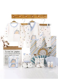 Buy 18PCS Newborn Baby Gift Set, Newborn Layette Gift Set for Boys and Girls, Babies Essential Clothes Accessories with Baby Blanket, 100% Premium Cotton, for Spring Summer Autumn Winter Four Seasons in Saudi Arabia