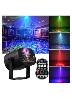 اشتري DJ Disco Stage Party Lights LED Sound Activated Laser Light RGB Flash Strobe Projector with Remote Control for Decorations Karaoke Pub KTV Dance Gift Birthday Wedding في السعودية