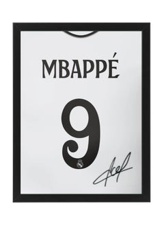 Buy Kylian Mbappe Real Madrid Autographed Jersey - Framed Poster 30x40cm - Football Memorabilia, Soccer Collectible, Gift for Fans in UAE