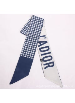 اشتري Womens Chiffon Scarf Thin Fashion Korean StyleHoundstooth Blue Houndstooth Blue في الامارات