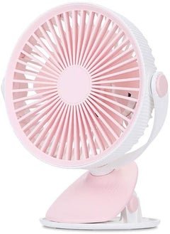 Buy Padom Portable Mini Fan with clip, Desktop Fan Electric Fan Air Cooler Portable Fan for Home Student Dormitory and Office Fan，3 gears can be adjusted and 360 rotation in UAE