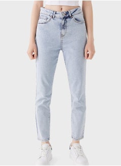 Buy High Waist Mom Jeans in UAE