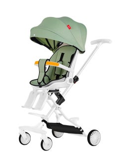 اشتري Lightweight Baby Stroller, Can Lie Flat and Swivel, Travel essential, Can Fold The Stroller，Elegant Baby Stroller(Green) في الامارات