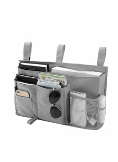 Buy Bunk Bed Organizer, 8 Pocket Hanging Storage Bag Organizer for College Dorm Beds, Hospital Beds, Crib Rails, 600D Oxford Cloth(Grey) in UAE