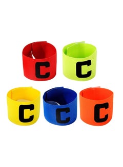 Buy Captain Armband Multicolor Football Captain Armband Sports Hockey Rugby Netball Player Adjustable Bands Captain Armband Retractable Elasticated Armbands for Adult Youth 5 PCS in UAE