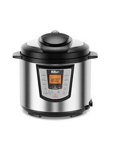 اشتري Feller Germany 1000W 6L Electric Pressure Cooker, 12-in-1 Multicooker, Dupont 2X Non-Stick Detachable Pot, 9 Safety Levels, Delay Timer, Steamer, PC165, (Stainless Steel) في الامارات