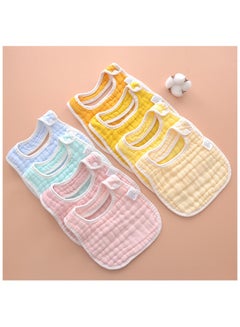 Buy 5Pcs Pure Cotton Baby Bibs  Absorbent Bandana Drool Bibs For Toddlers Stylish Teething And Drooling Bibs For 0-36 Months Of Age in UAE