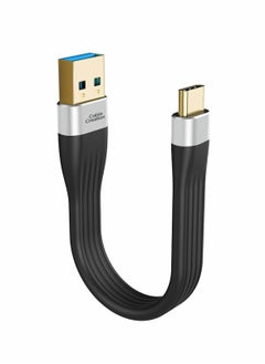 اشتري Short USB 3.1 A to Type C Cable 5 inches CableCreation USB Type C Cable 3A Fast Charging USB C to A FPC Cable 5Gbps Compatible with Quest Link, MacBook iPad Pro S22 S21/S20, SSD في الامارات