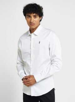 Buy Thomas Scott Classic Slim Fit Spread Collar Casual Shirt in UAE