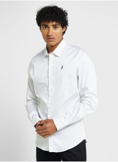 Buy Thomas Scott Classic Slim Fit Spread Collar Casual Shirt in UAE