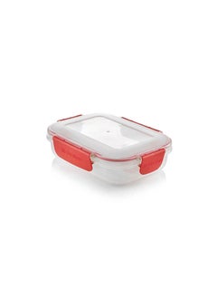 Buy 600ml Food Container Clear with Red Clips in Egypt