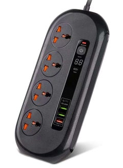 Buy BKL-16 Universal Extension Cord With 4 Universal Sockets, 3 USB ports,  1 PD Ports and 2 Meter Multicolour in UAE