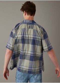 اشتري AE Plaid Button-Up Poolside Shirt في الامارات