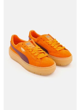 Buy Women Platform Trace Sport Shoes, Orange in Saudi Arabia