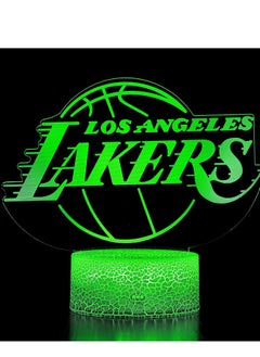 Buy 3D LED Multicolor Night Light Lakers Logo Flat Acrylic Illusion Lighting Lamp with 7/16 Colors and Touch Sensor  Sports Fan Nightlight Gift for Kids  Boys  Girls  Men or Women in UAE