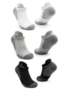 Buy 3 pairs cotton Men's Large size Professional Sports Socks Short Shock Absorbing Running Socks Absorb Sweat and Odor Basketball socks in Saudi Arabia