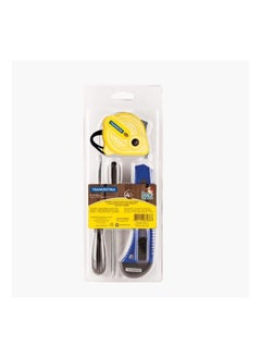 Buy 4 Pieces Tools Set | 2x Screwdriver + Retractable Knife + Measuring Tape in UAE