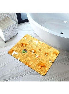 اشتري 60*90cm Household Bathroom Bathroom Kitchen Thickened Non-slip Quick Drying Mat في الامارات