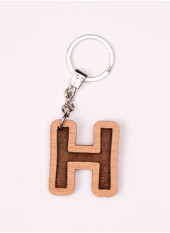 اشتري H Letter Keychain Wood في مصر