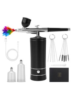 Buy Rechargeable Cordless Airbrush Compressor Automatic Handheld Airbrush Portable Airbrush Set Suitable for Makeup Nail Art Cake Decoration in Saudi Arabia