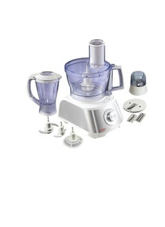 اشتري Food Processor With Bowl and Blender 2Liter, 1000Watts 2 L 1000 W FP1000SG White-Clear في مصر