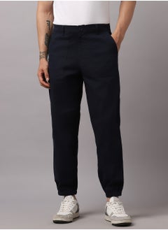 Buy Men Mid-Rise Smart Easy Wash Joggers in UAE