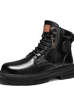 Buy Seven Hole Four Color Men's Lace Up High Top Martini Boots in UAE