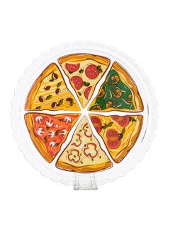 Buy Round Glass Pizza Serving Plate in Saudi Arabia