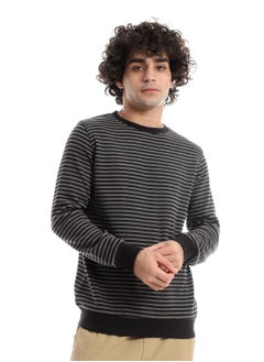 اشتري Mens Round Neck Stripped Sweatshirt في مصر