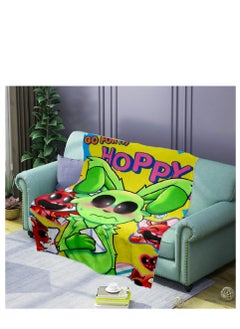 اشتري poppy playtime smiling crittersFlannel Throw Blanket  Super Soft Lightweight Air Conditioner Blanket Cooling Summer Blanket Towel Blanket For Couch في السعودية