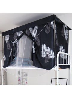 Buy Upper Deck Single Bed Curtain Privacy Bed Tent With Stand And Mosquito Net 195 X 90 X 115cm in UAE