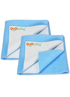 Buy Baby Bed Protector ; Waterproof Dry Sheet Medium Combo For Babies ; Toddlers ; Kids Pack Of 2 (Each Size : 70 Cm X 100 Cm) in UAE