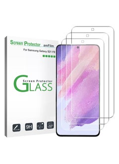 Buy amFilm (3 Pack) Compatible with Samsung Galaxy S21 FE(Fan Edition 5G 2021) Tempered Glass Screen Protector with Easy Installation Kit, HD Clear, Case Friendly, Anti-Scratch Bubble-Free in Egypt