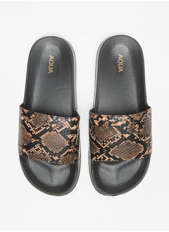 اشتري Women's Animal Print Slip-On Slides في الامارات