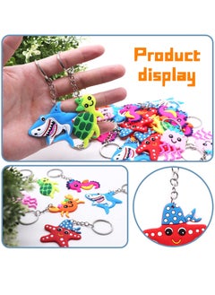 Buy 24pcs Cartoon Keychains, PVC Sea World Party Decoration Pendant, Sea Animal Keychains for Undersea Party Supplies, Kids Party Bag Fillers, School Carnival Rewards, Decorative School Bag Key Zipper in UAE