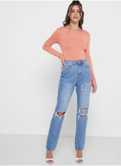 Buy Distressed Knee Wrath Jeans in Saudi Arabia