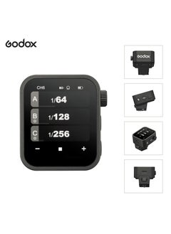 اشتري X3C 2.4G Wireless Flash Trigger Transmitter TTL Autoflash with Large OLED Touchscreen Multiple Flash Modes with USB Port 32 Channels 16 Groups Compatible في الامارات