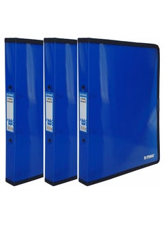 Buy 3-Piece A4 Size Two Ring Binder Blue in UAE