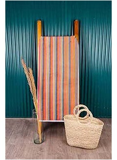 Buy Beach Towel Striped 2 Piece 150x55 cm-Multicolor in Egypt