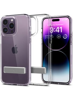 Buy Ultra Hybrid S iPhone 14 Pro Max Case Cover with Kickstand - Crystal Clear in UAE