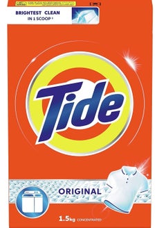 Buy Tide Powder Laundry Detergent Original Scent 1.5kg in UAE