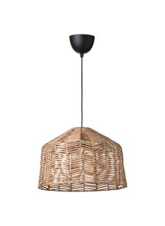 Buy Pendant Lamp Rattan Black in Saudi Arabia