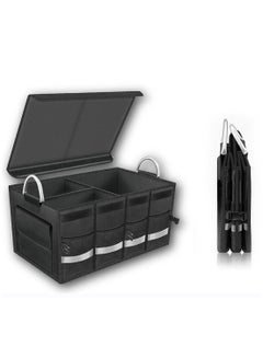 Buy Trunk Storage Box, Foldable Trunk Storage Bag with Multi-Compartment, Car Storage Bag for SUV, Truck, Sedan in Saudi Arabia