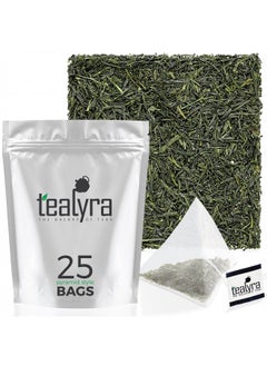 Buy Tealyra - 25 Bags - Gyokuro Kokyu Premium - Japanese Green Loose Leaf Tea - Pyramids Style Sachets - Good Priced for High Grade Japanese Tea in UAE