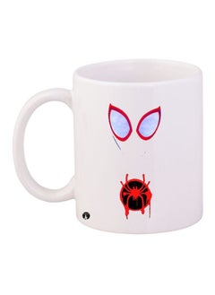 Buy Spiderman Printed Coffee Mug White/Red/Black 11ounce in UAE