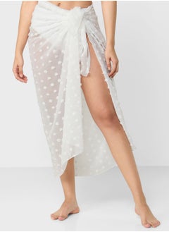 Buy Textured Beach Cover-up Skirt in Saudi Arabia