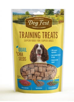 Buy Training Treats with Quail & Chia Seeds 90g in UAE