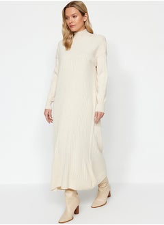 Buy Stone High Neck Knitwear Dress TCTAW24EB00015 in Egypt