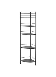 Buy Corner Shelf Unit Black 35X156 Cm in Saudi Arabia